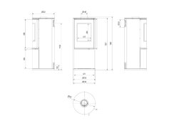 Kaminofen Kratki Koza Sven 150 mm Ø