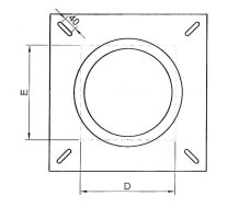 Doppelwandige Schornsteinverlängerung DW 150 mm 2,5 Meter Mündungsabschluß 0,5 mm Innenrohr Einschub eckig