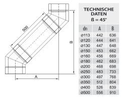 Winkel / Bögen DW 120 45 Grad 0,5 mm schmales Klemmband