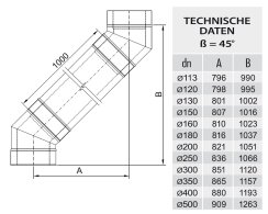 Winkel / Bögen DW 130 45 Grad 0,5 mm schmales Klemmband