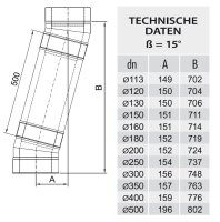 Winkel / Bögen DW 150 15 Grad 1,0 mm schmales Klemmband